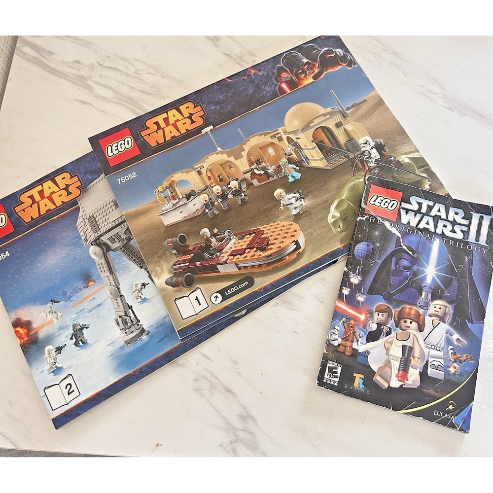 LEGO Marvel Star Wars Bundle of 2 Instruction‎ Manuals Star Wars & Star Wars II